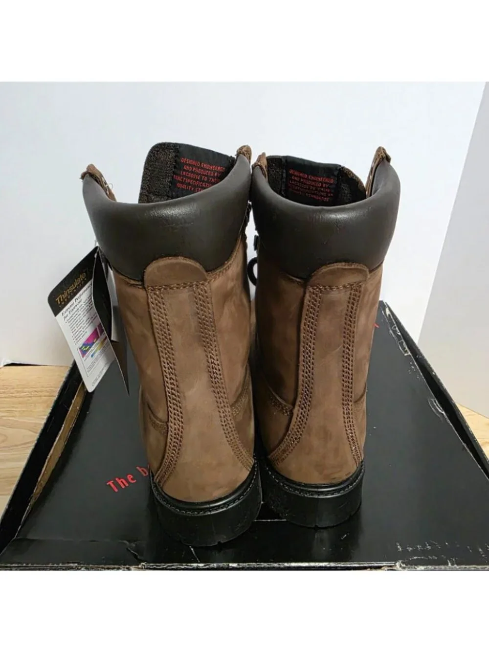 LaCrosse 400G Thinsulate Insulated Work Boots Mens 8 Brown USA Made NIB